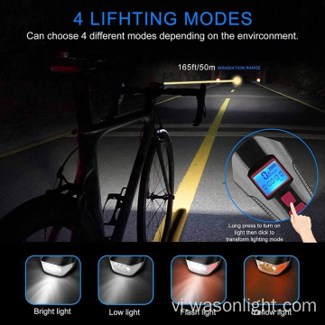 HOT BÁN USB USB SECHARGOM ROARD BIKE TAIL LIGHT và FRONT LIGHT SET ĐẦU TIÊN CUỘC SỐNG với đồng hồ đo tốc độ xe đạp